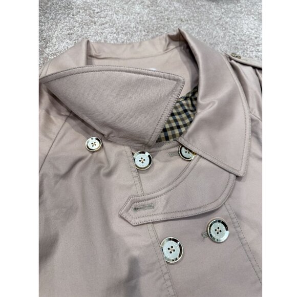 Khaki Crop Trench Coat - Picture 3 of 6